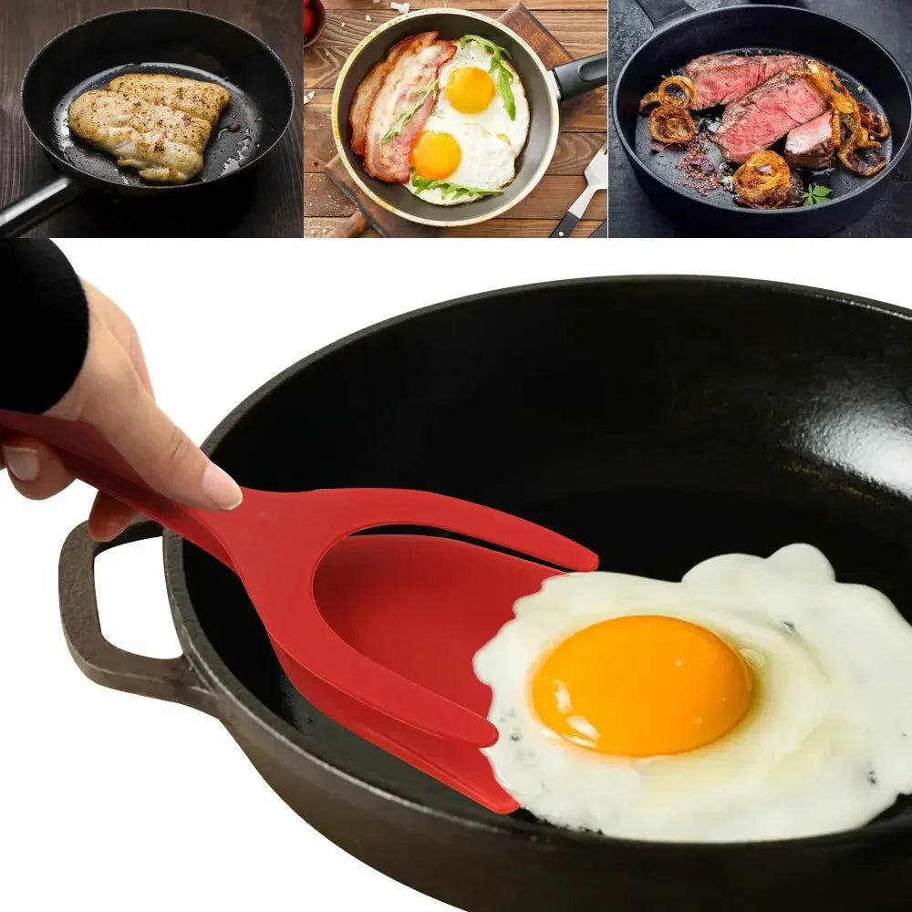 2-in-1 Grip and Flip Pancake Egg Clamp