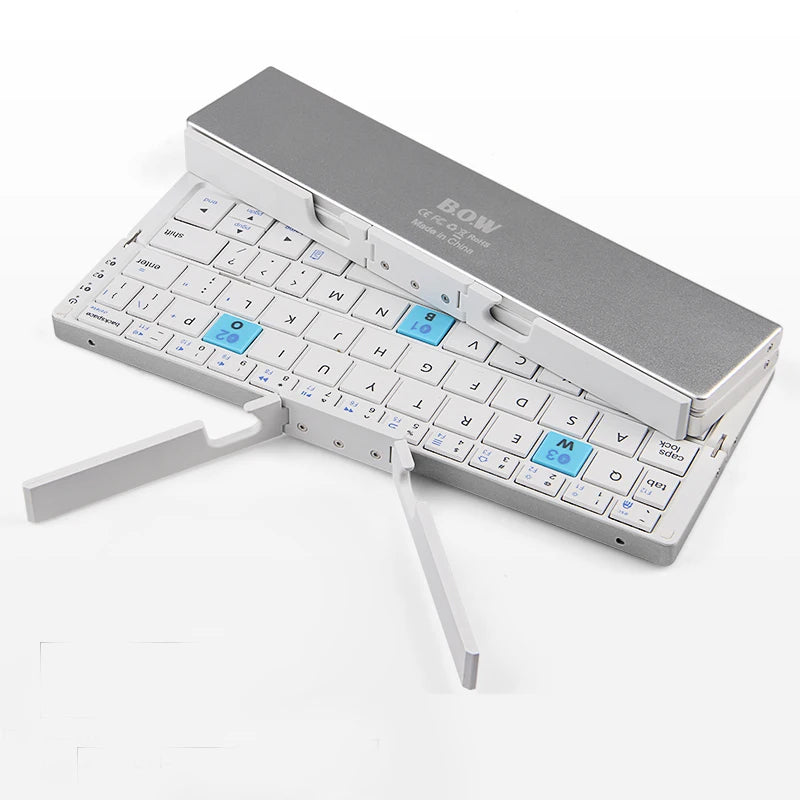 Tri-folding foldable Bluetooth Wireless Keyboard