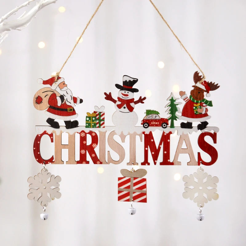 Santa Claus Wooden Hanging Ornament