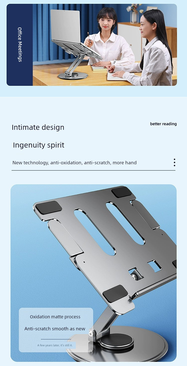 360-Degree Rotate Notebook Riser