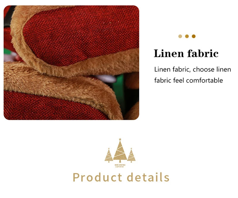 Christmas Linen Gift Bags