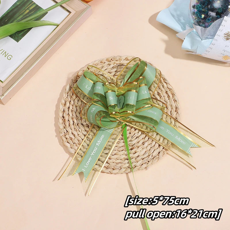5–50pcs Large Pull Bow Ribbons – 4.5cm / 6.4cm Gift Bows for Presents, Wedding Car Décor, Gift Wrapping & Party Packaging