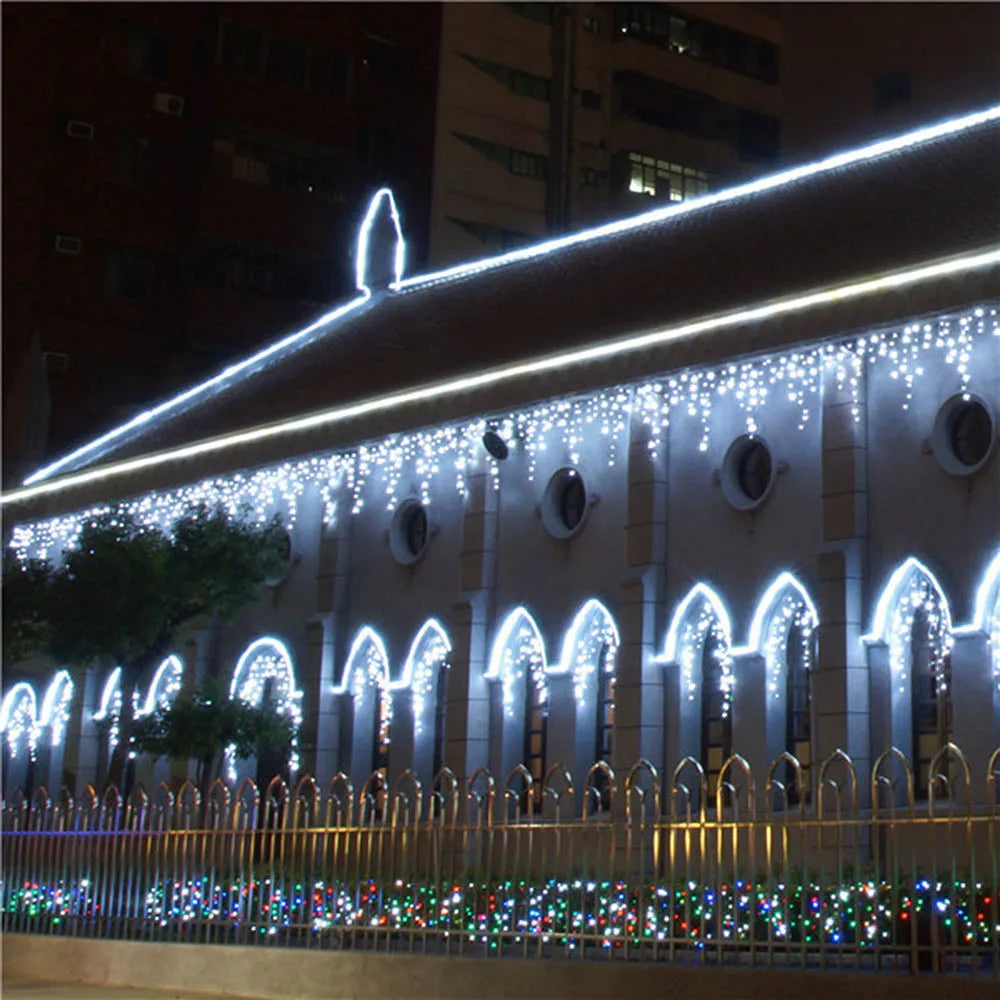 LED Waterfall Curtain String Lights