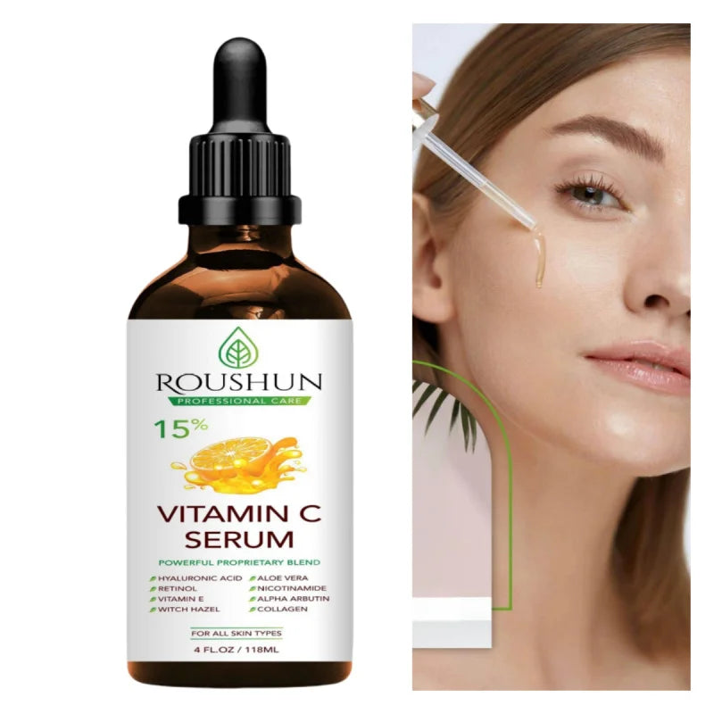 118ml Vitamin C Hydrating Essence Serum – Brightening, Moisturizing & Multi‑Use Skin Care for Face, Body, Eyes & Hands