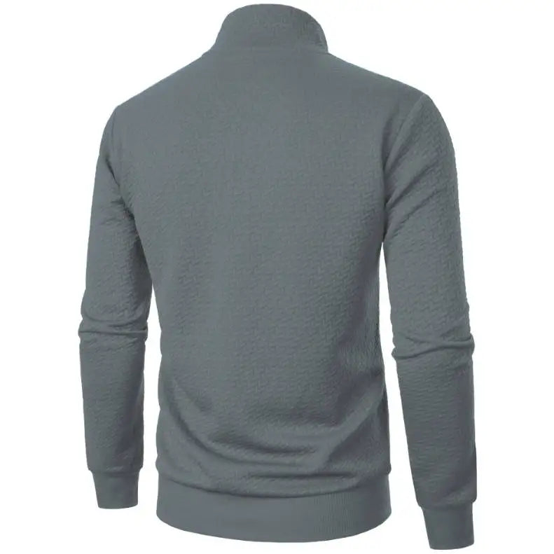 Men’s Zipper Cardigan Stand Collar Jacket
