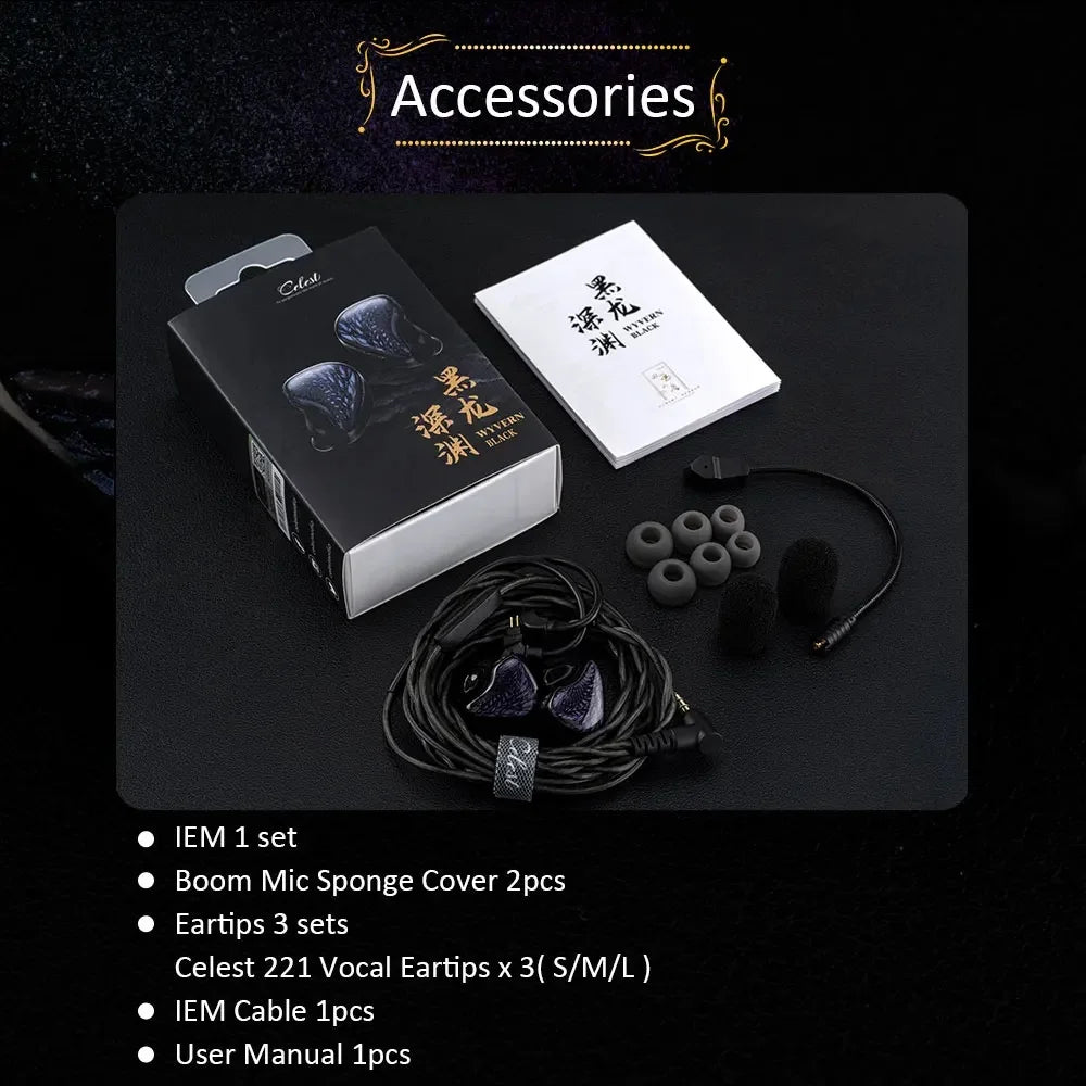 HiFi Metal In‑Ear Monitor Earphones with Mic, Wired Gaming Headset (3.5mm / Type‑C Options)