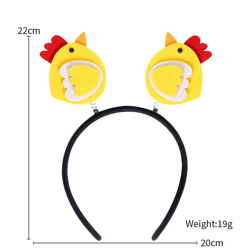 Easter Funny Glasses Props – Kids’ Cartoon Bunny & Eggshell Eyeglass Frames, Non‑Woven Fabric Easter Party Decorations & Gifts