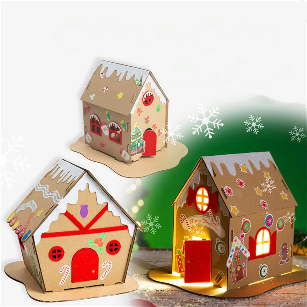 DIY Handmade Christmas Biscuit House Miniature Dollhouse