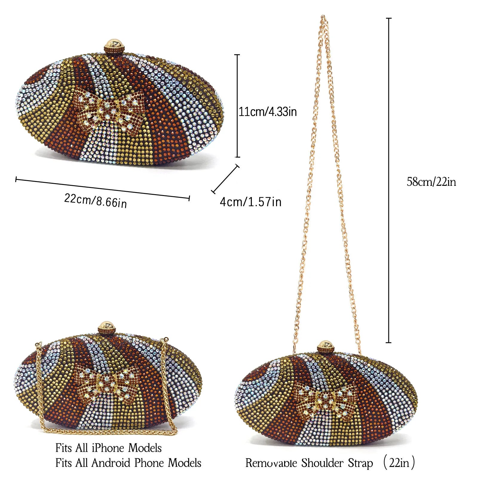 Italian Design Women’s Heels & Rhinestone Butterfly Bag Set – Bridal & Evening Wear (US Sizes 6–11)