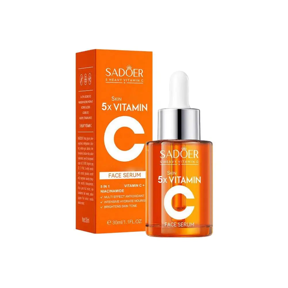 Vitamin C Brightening Essence Set – Dark Spot Corrector, Pore Minimizer & Skin Tone Perfector (50g Cream + 130ml Toner + 30ml Serum)