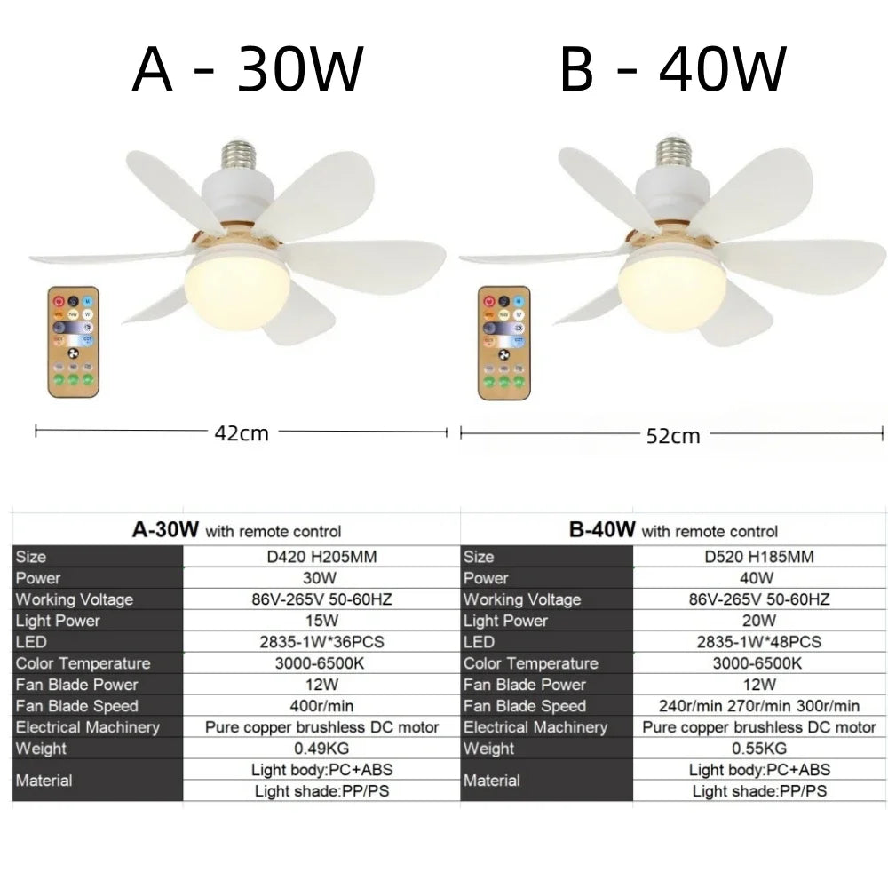 Smart Breeze Light Fan