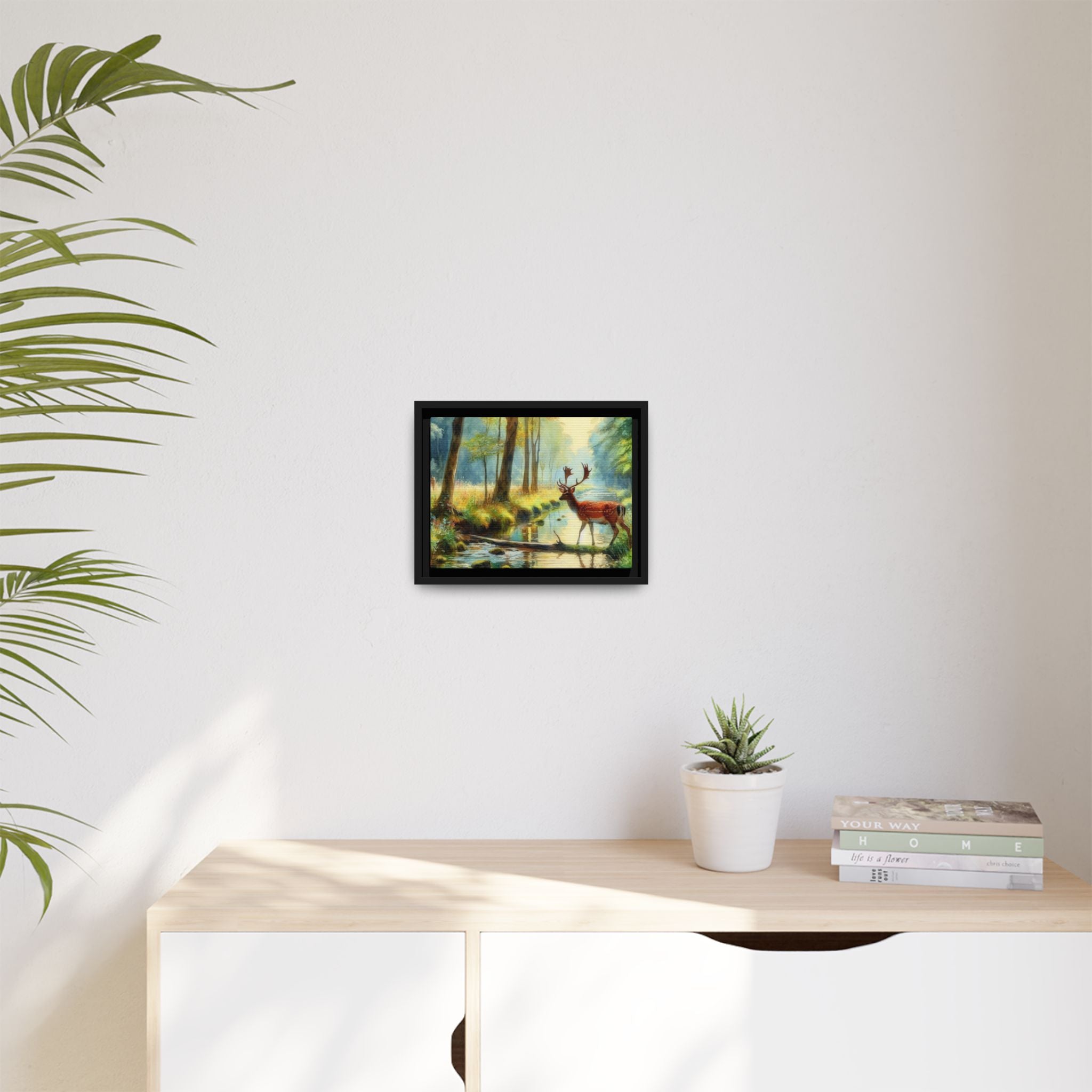 Michelangelo-Style Nature Matte Canvas, Framed (Multi-color)