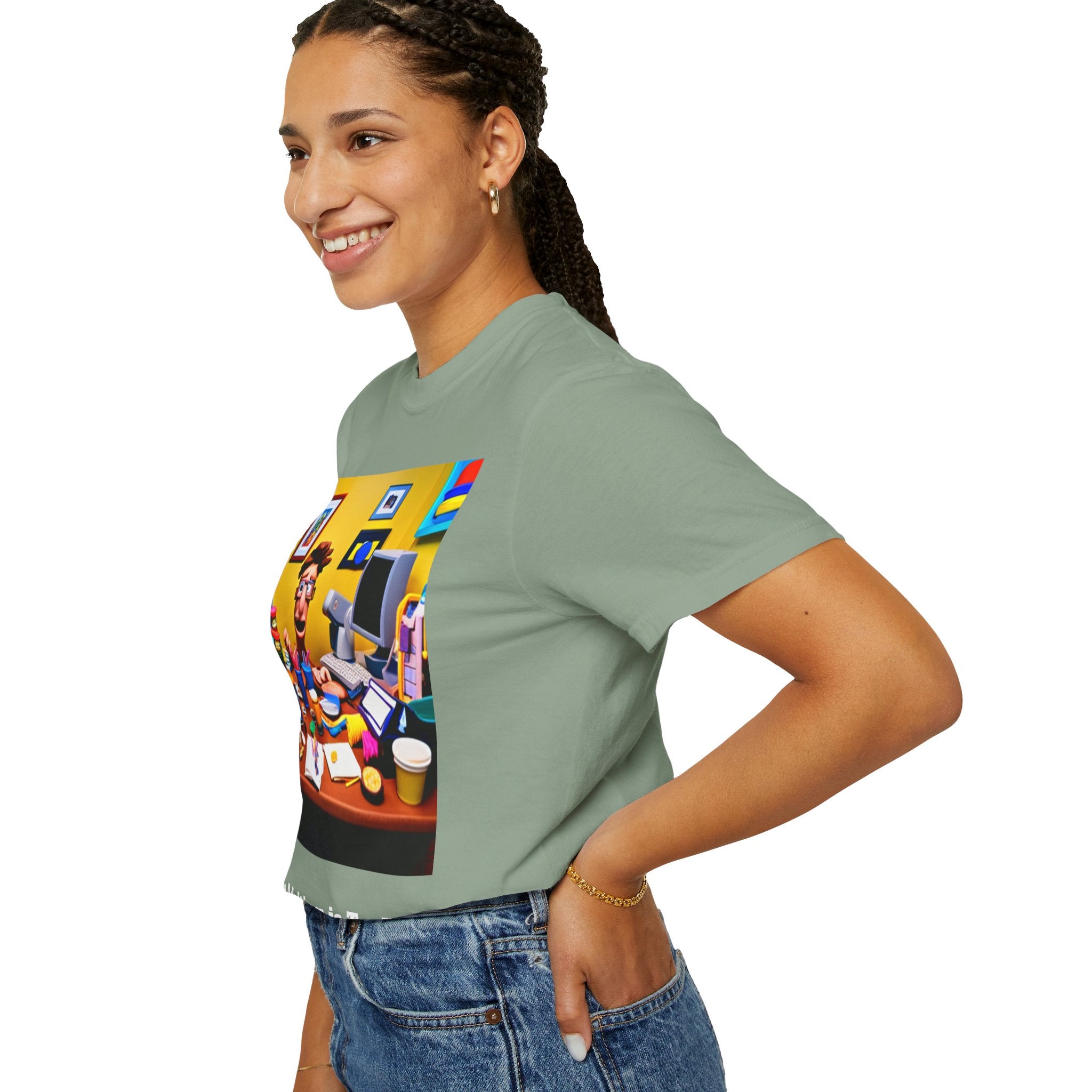 Unisex "Coffee: Because Adulting is Too Hard" Garment-Dyed T-shirt