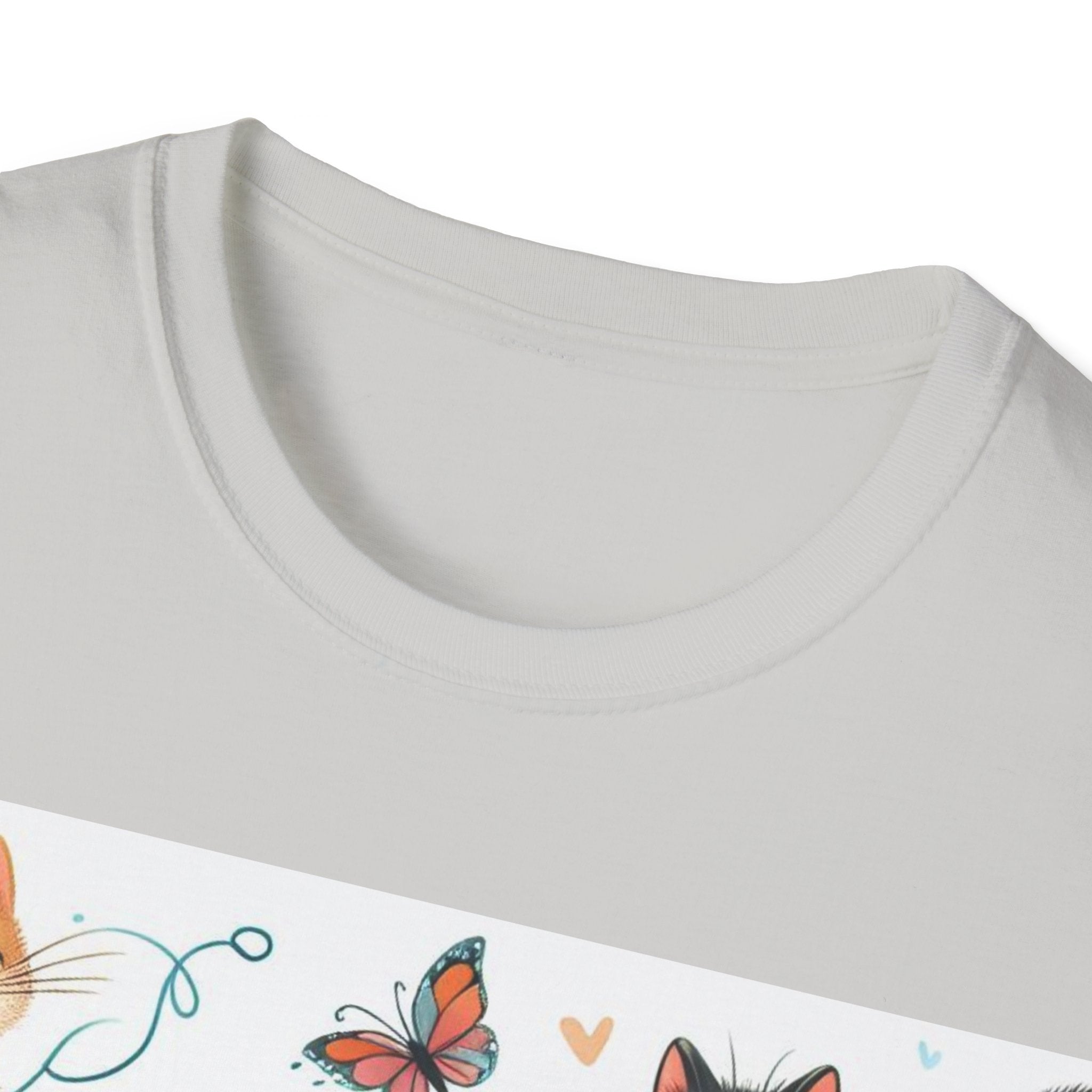 Purr-fect Comfort for Cat Lovers: Unisex Soft-Style T-Shirt