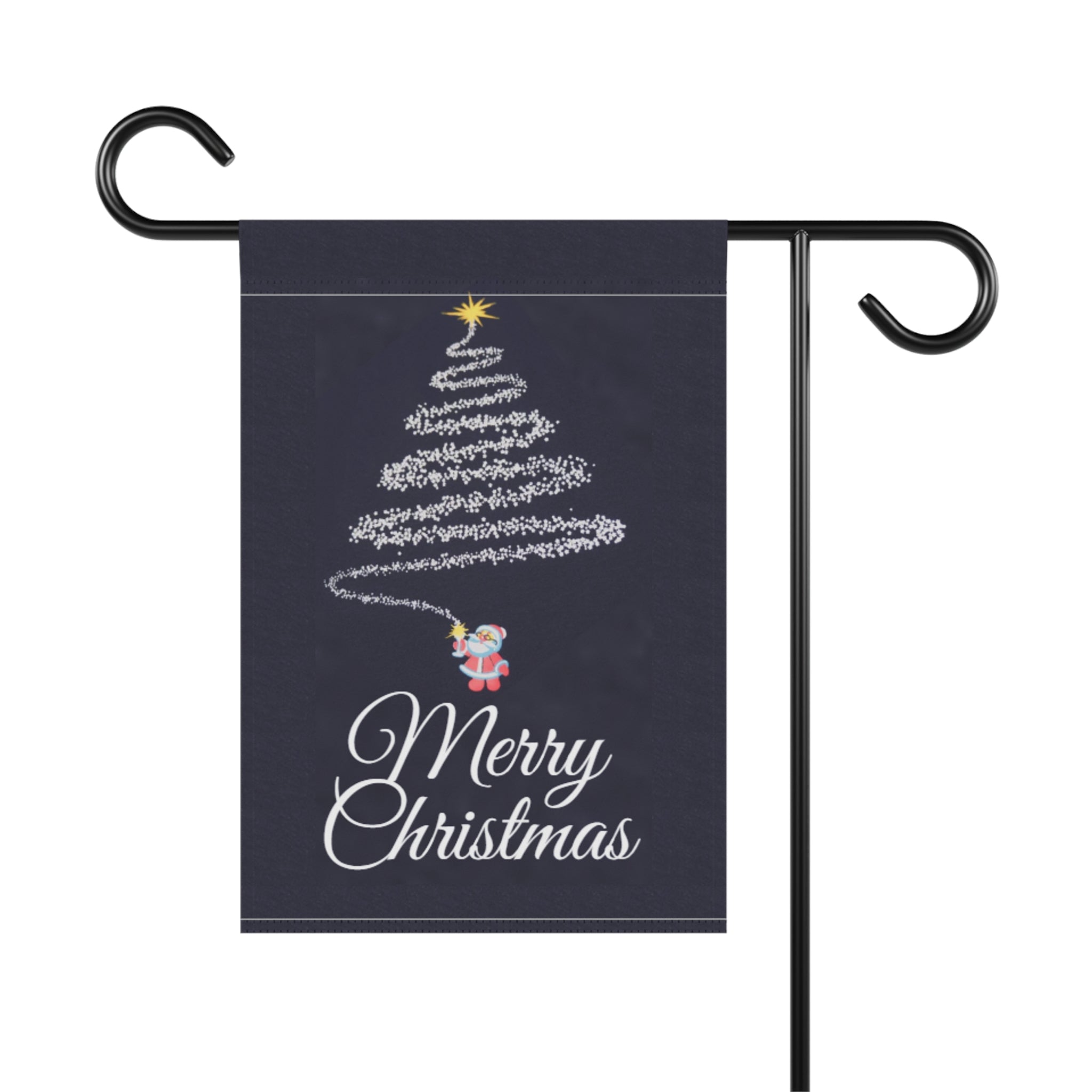 Fireworks Christmas Tree Pattern Garden & House Banner