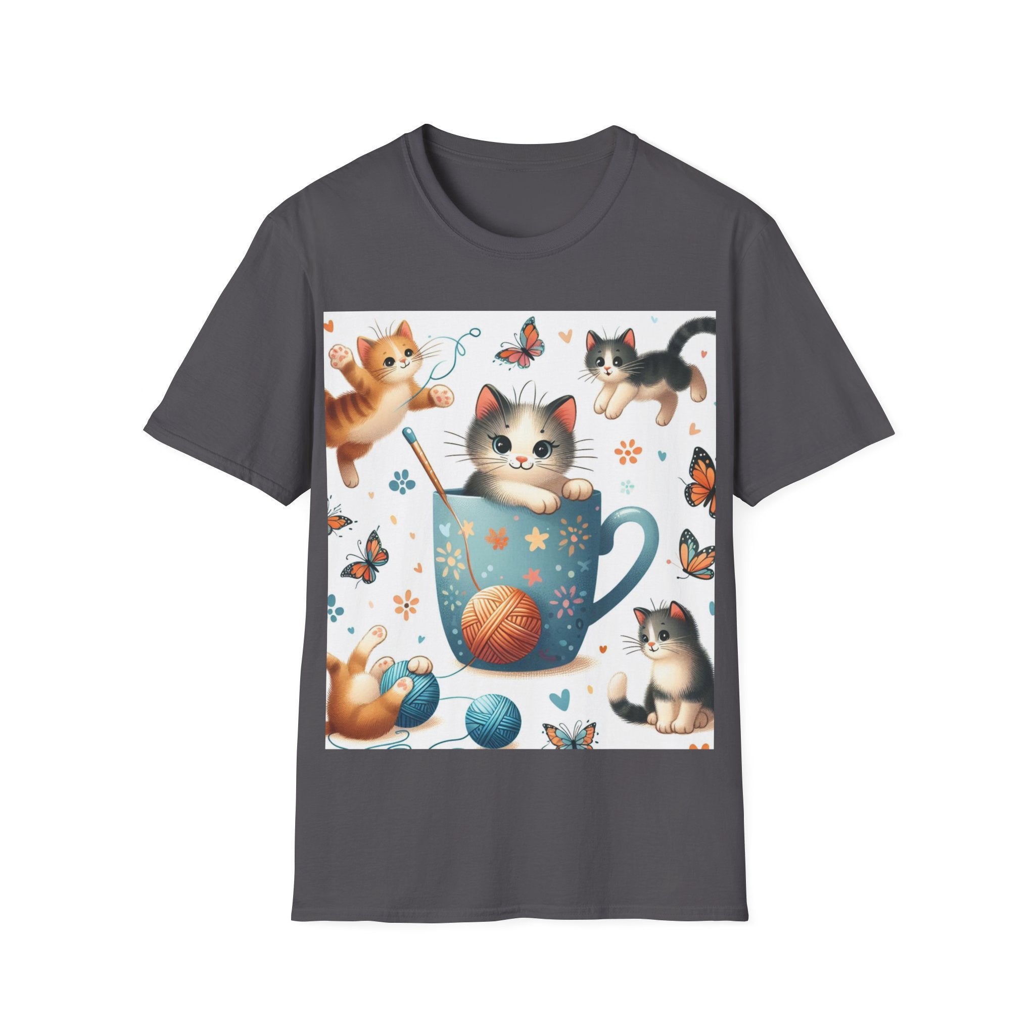 Purr-fect Comfort for Cat Lovers: Unisex Soft-Style T-Shirt