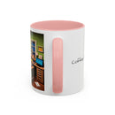 “Coffee: Because Adulting is Hard"  Accent Coffee Mug (11, 15oz)