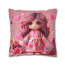 Spun Polyester Square Pillowcase