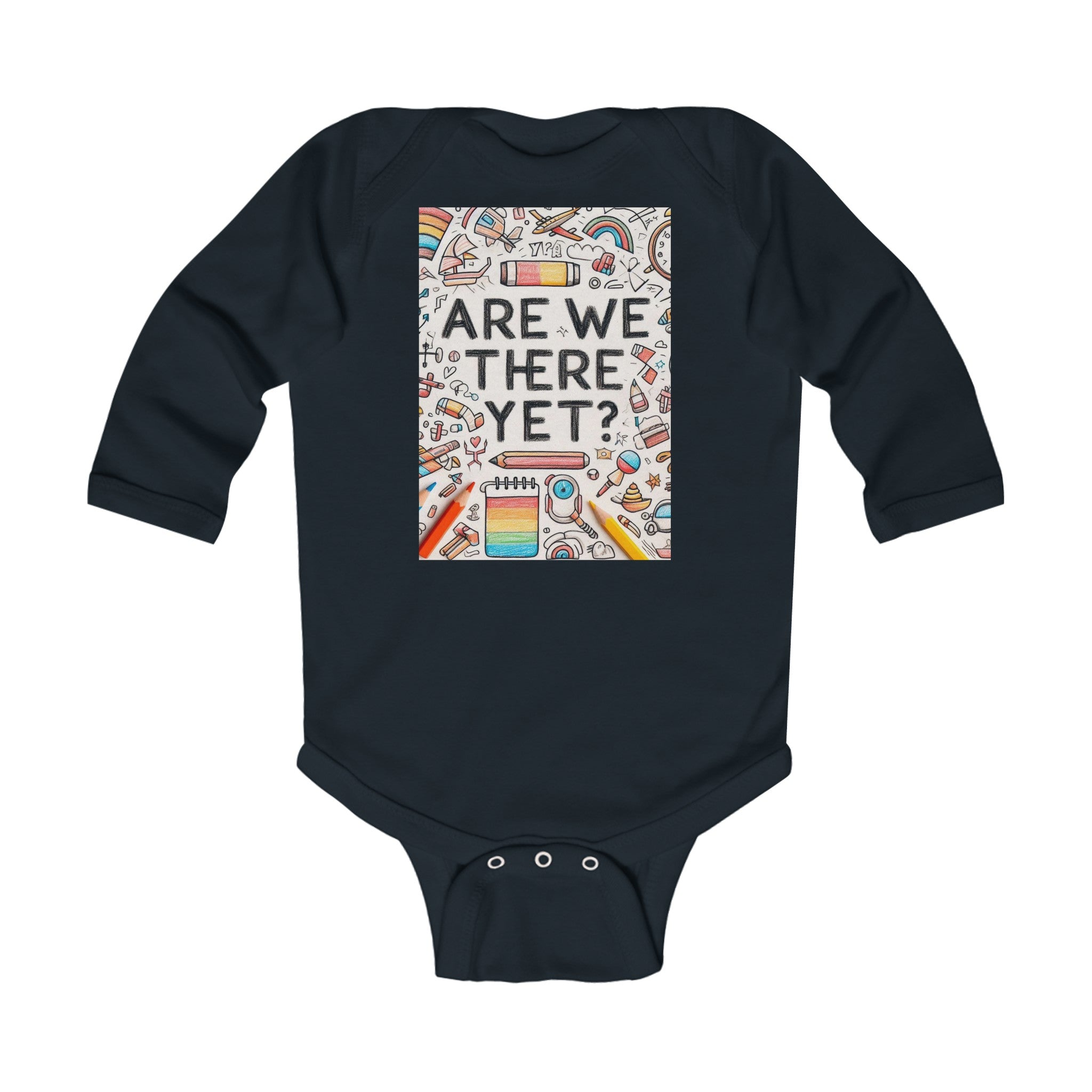 “Are We There Yet?” Infant Long Sleeve Bodysuit