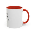 "Coffee: Because Adulting Is Hard" Accent Coffee Mug (11, 15oz)