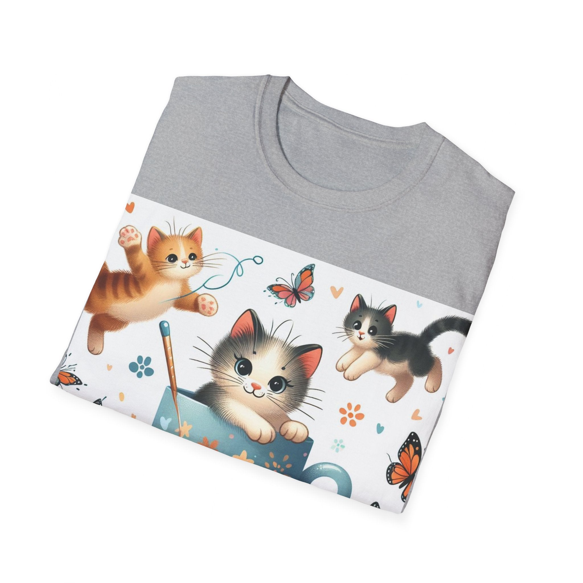 Purr-fect Comfort for Cat Lovers: Unisex Soft-Style T-Shirt