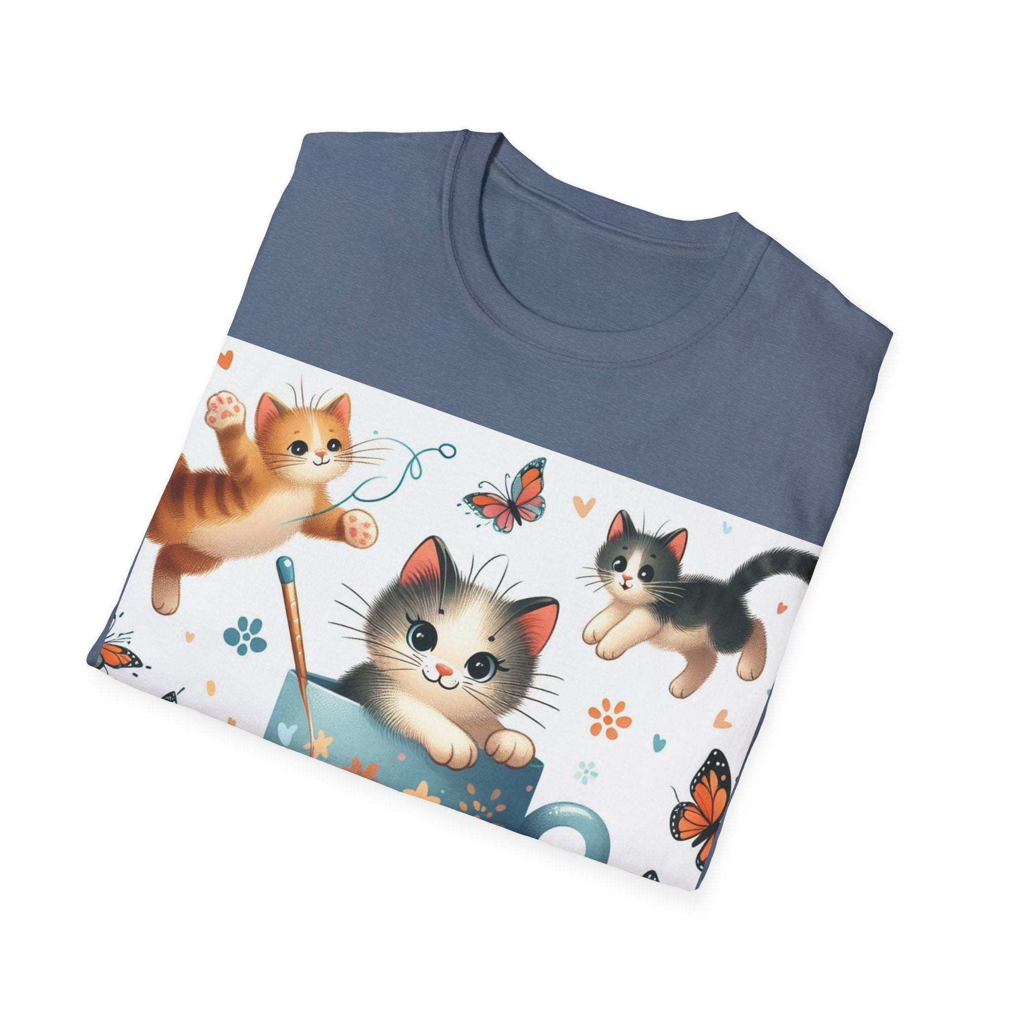 Purr-fect Comfort for Cat Lovers: Unisex Soft-Style T-Shirt