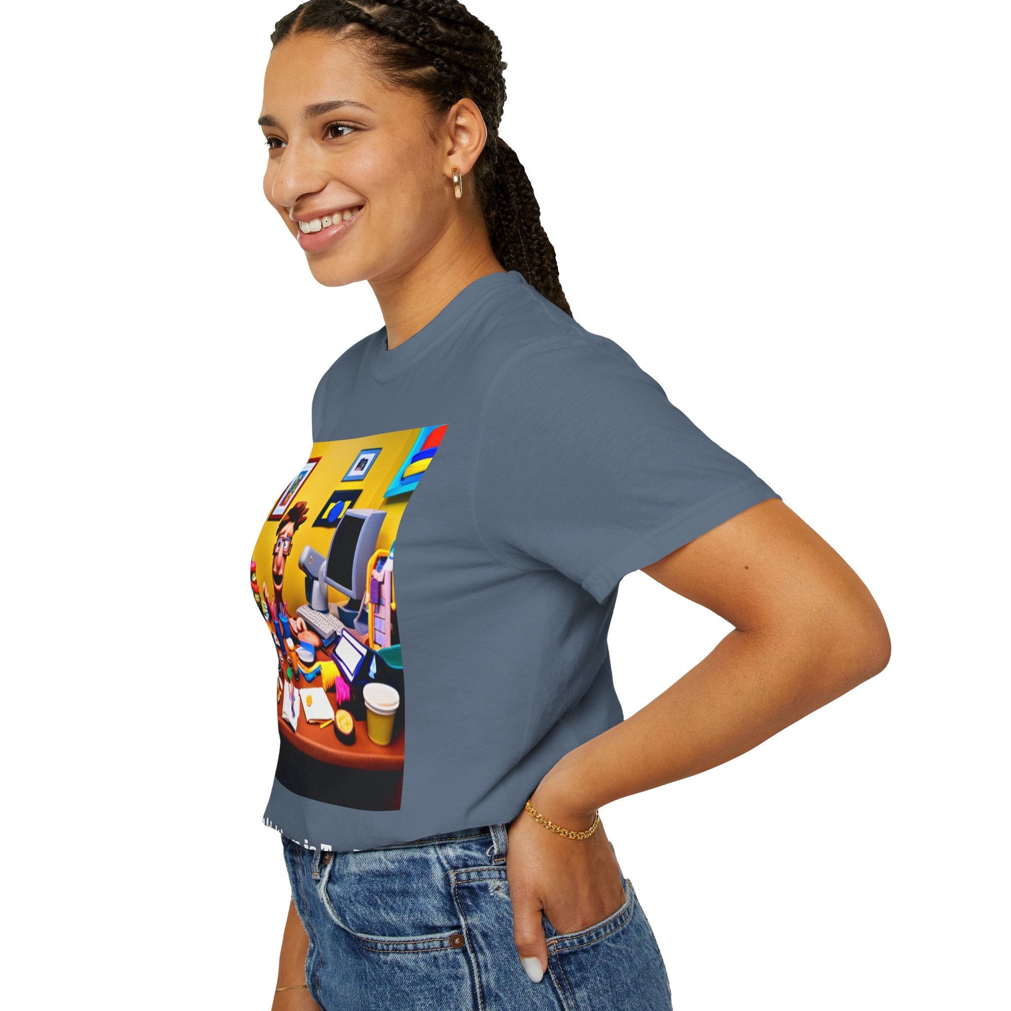 Unisex "Coffee: Because Adulting is Too Hard" Garment-Dyed T-shirt