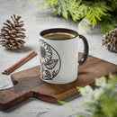"White Sunflower" Colorful Mugs, 11oz