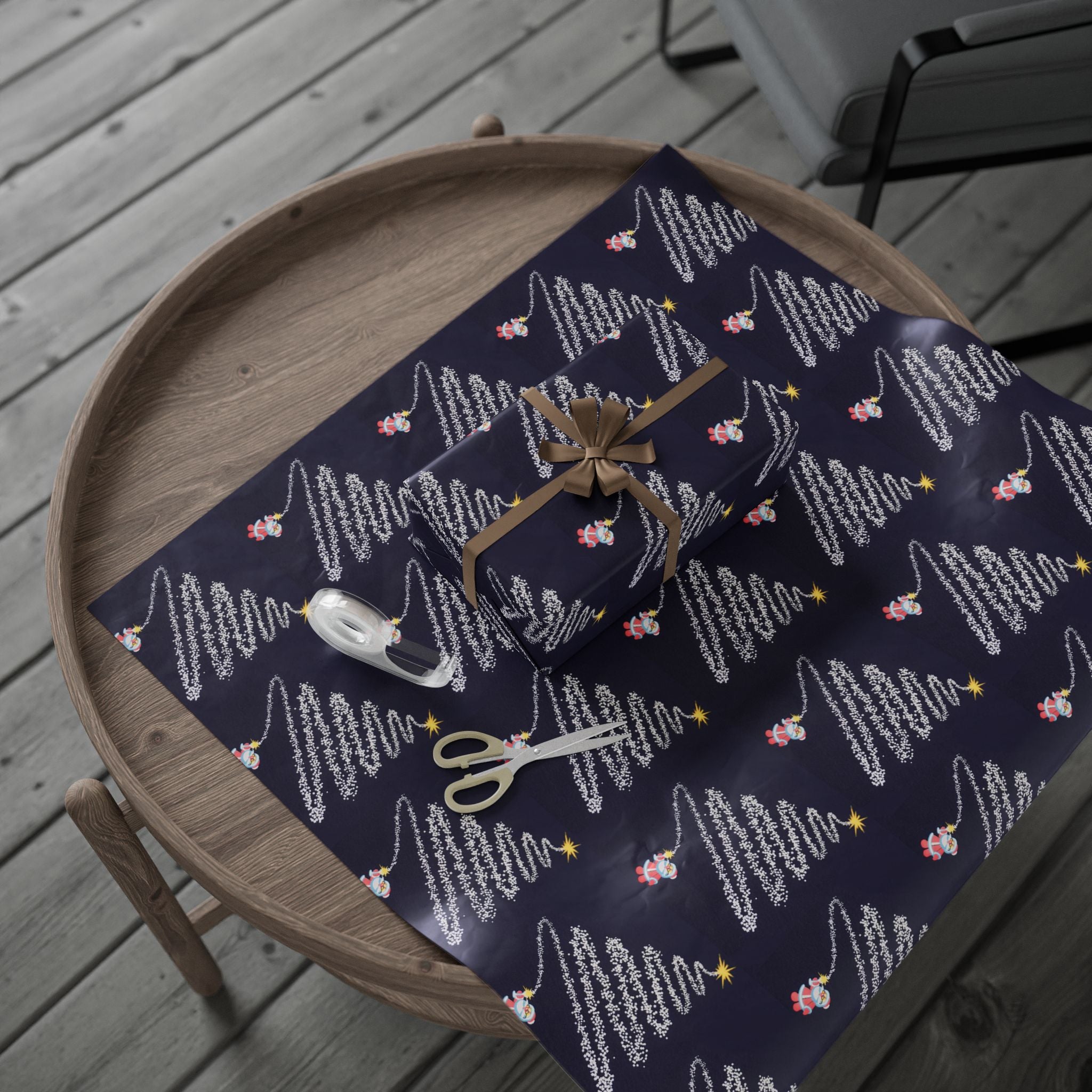 Firework Christmas Tree Wrapping Paper
