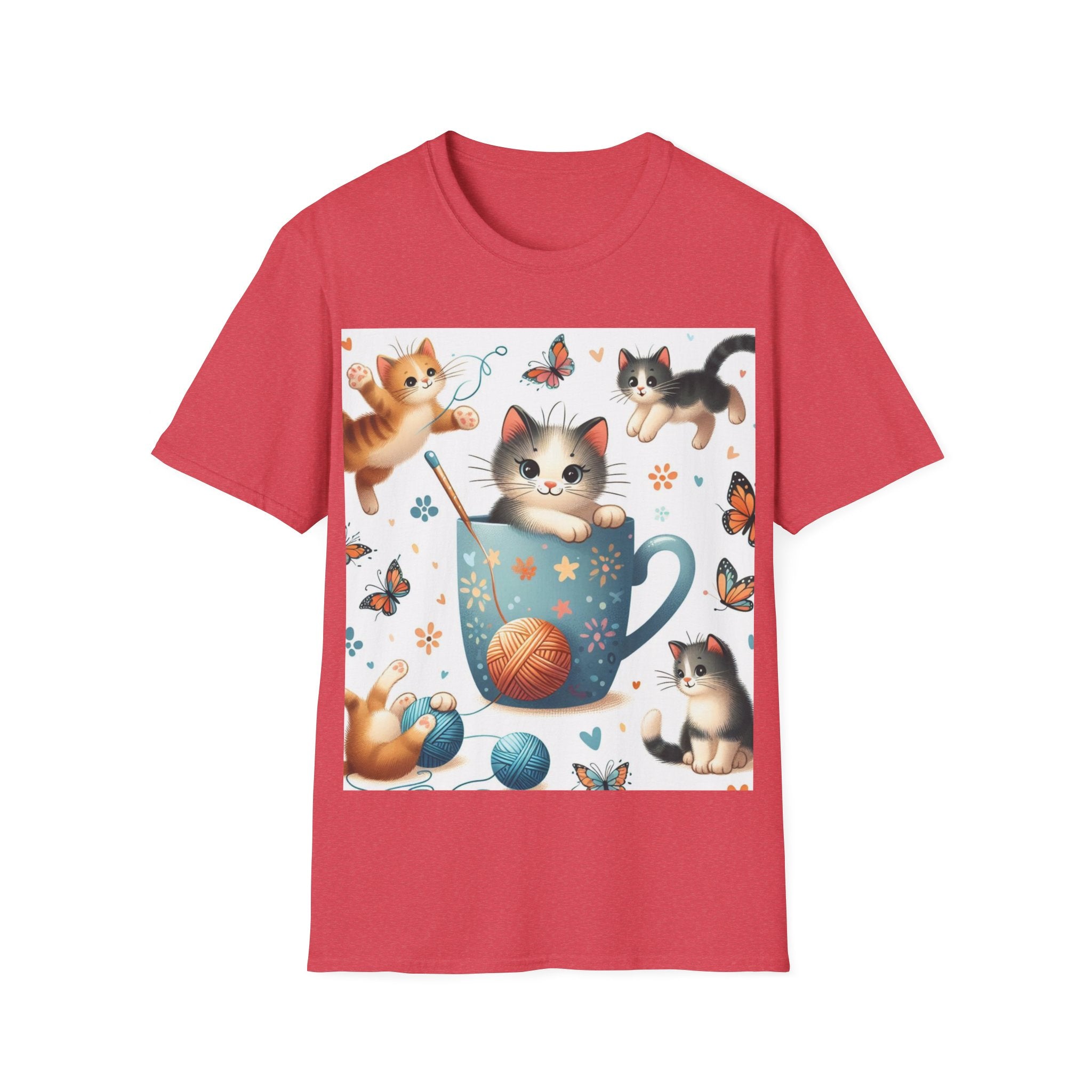 Purr-fect Comfort for Cat Lovers: Unisex Soft-Style T-Shirt