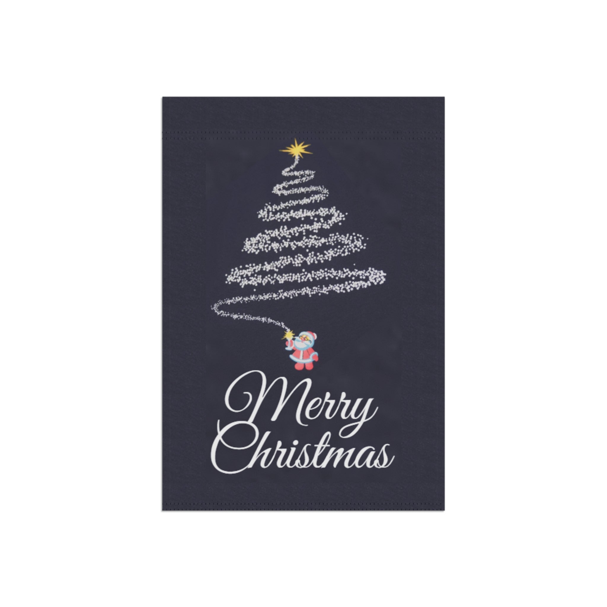 Fireworks Christmas Tree Pattern Garden & House Banner