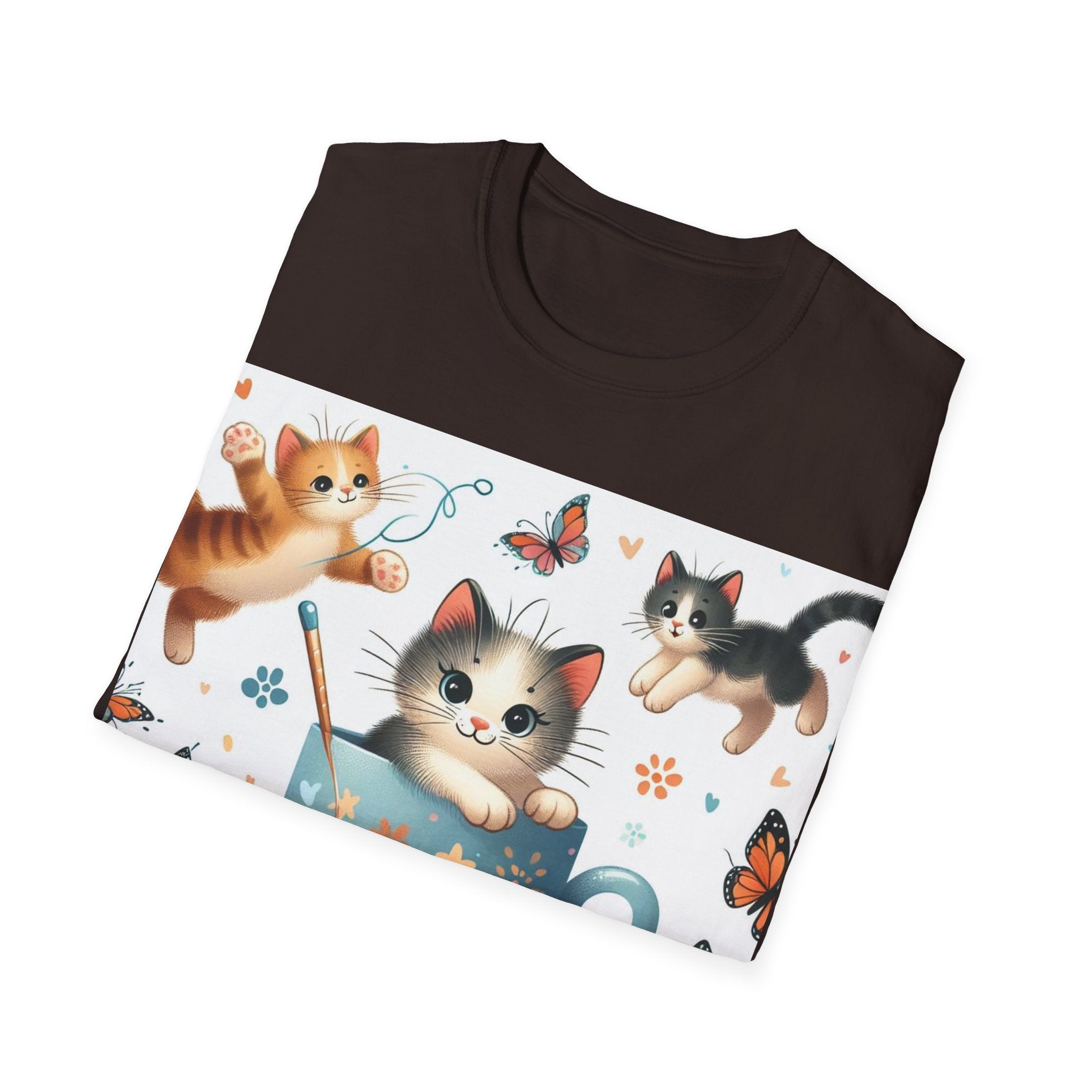 Purr-fect Comfort for Cat Lovers: Unisex Soft-Style T-Shirt