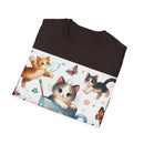 Purr-fect Comfort for Cat Lovers: Unisex Soft-Style T-Shirt