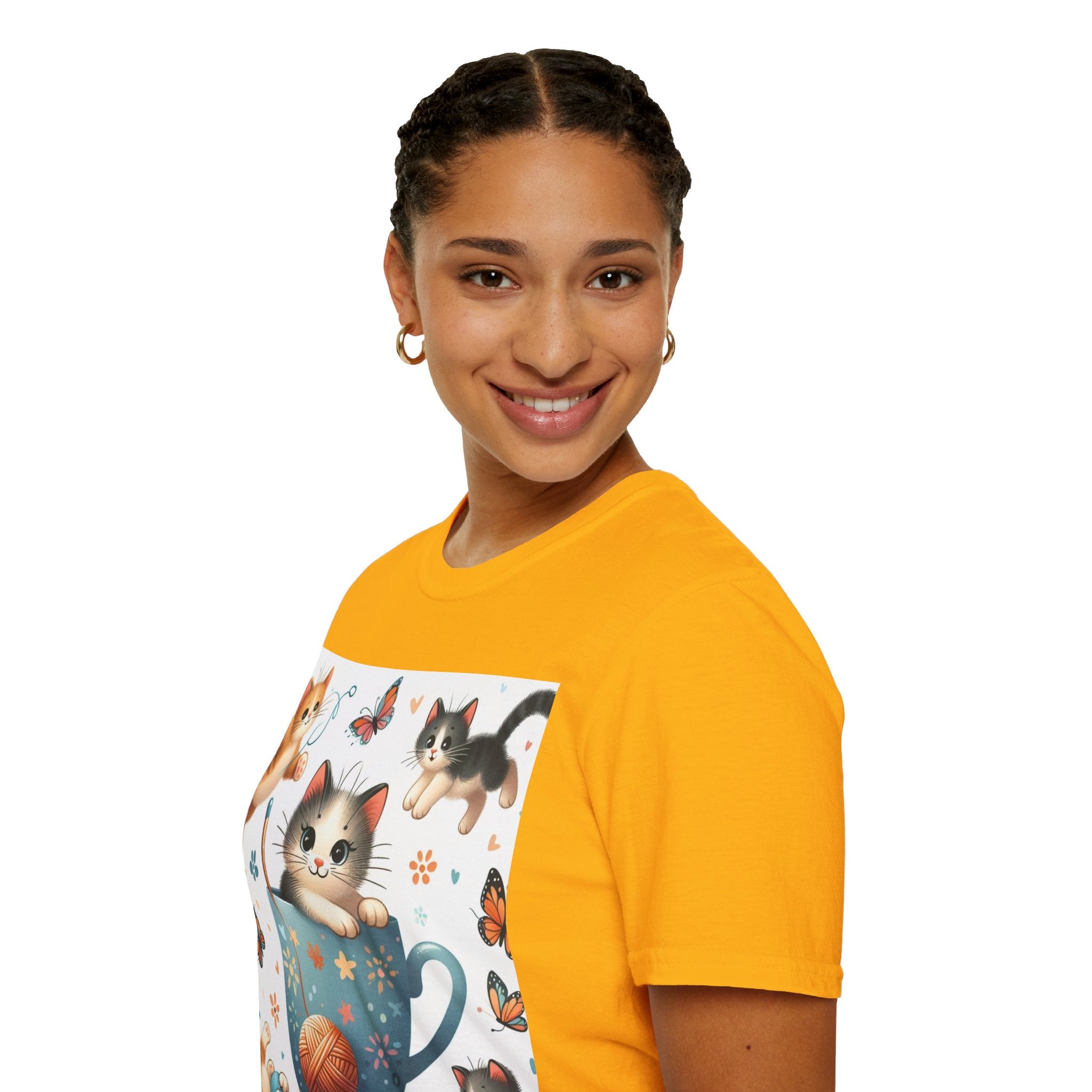 Purr-fect Comfort for Cat Lovers: Unisex Soft-Style T-Shirt
