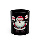 Santa Ho Ho Black Mug (11oz, 15oz)