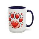 Dog Paw Coffee Accent Coffee Mug (11, 15oz)
