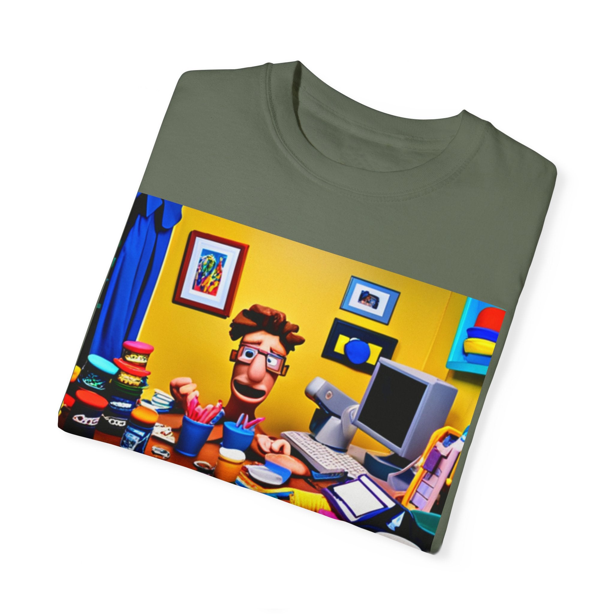 Unisex "Coffee: Because Adulting is Too Hard" Garment-Dyed T-shirt