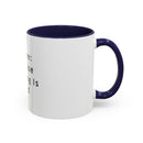 "Coffee: Because Adulting Is Hard" Accent Coffee Mug (11, 15oz)