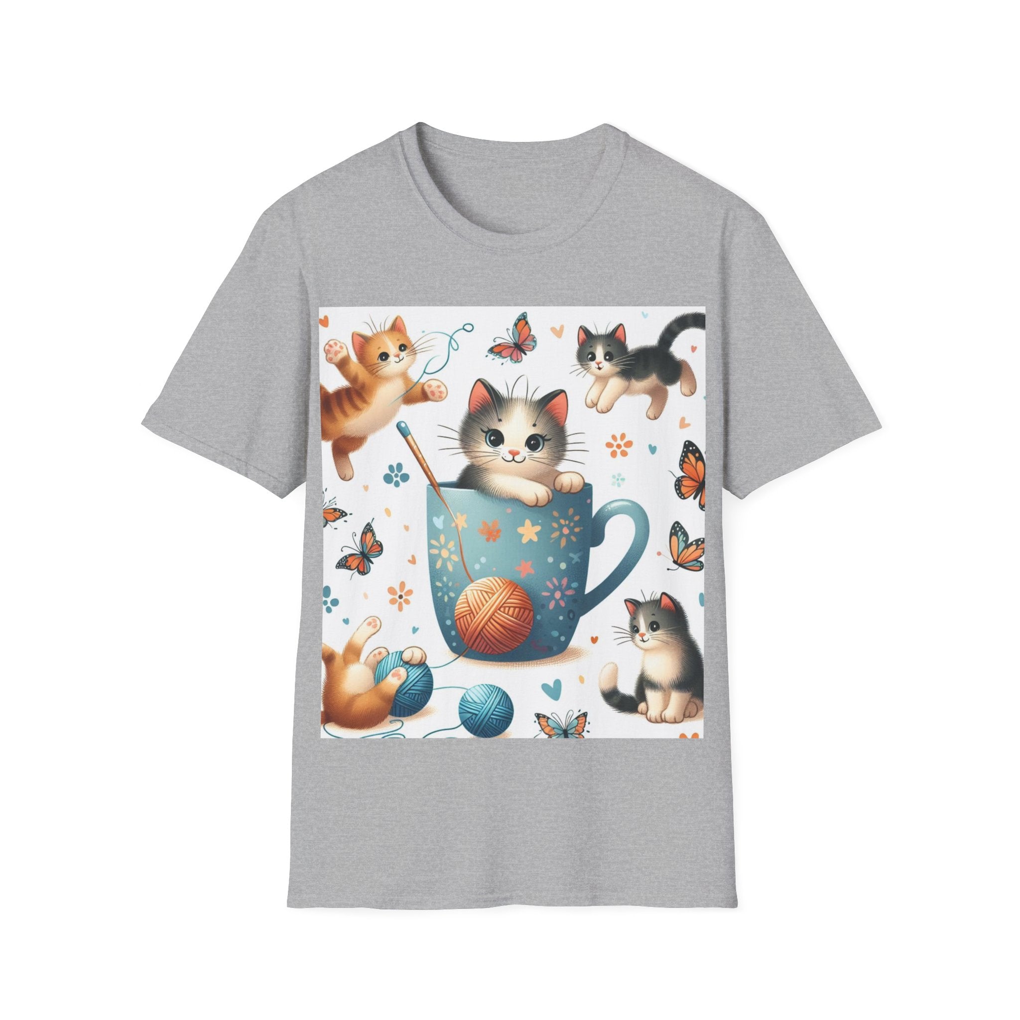 Purr-fect Comfort for Cat Lovers: Unisex Soft-Style T-Shirt