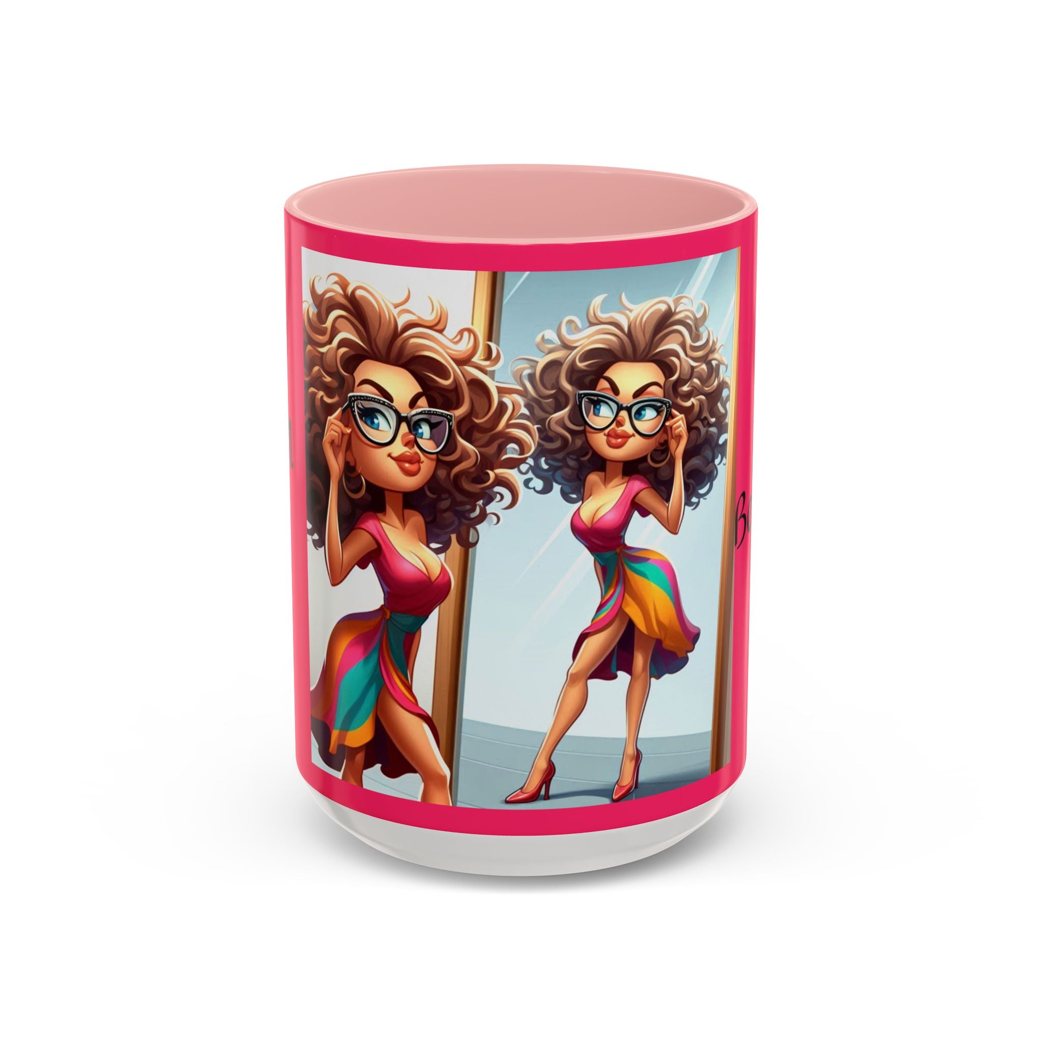 "I Am Beautiful" Accent Coffee Mug (11, 15oz)