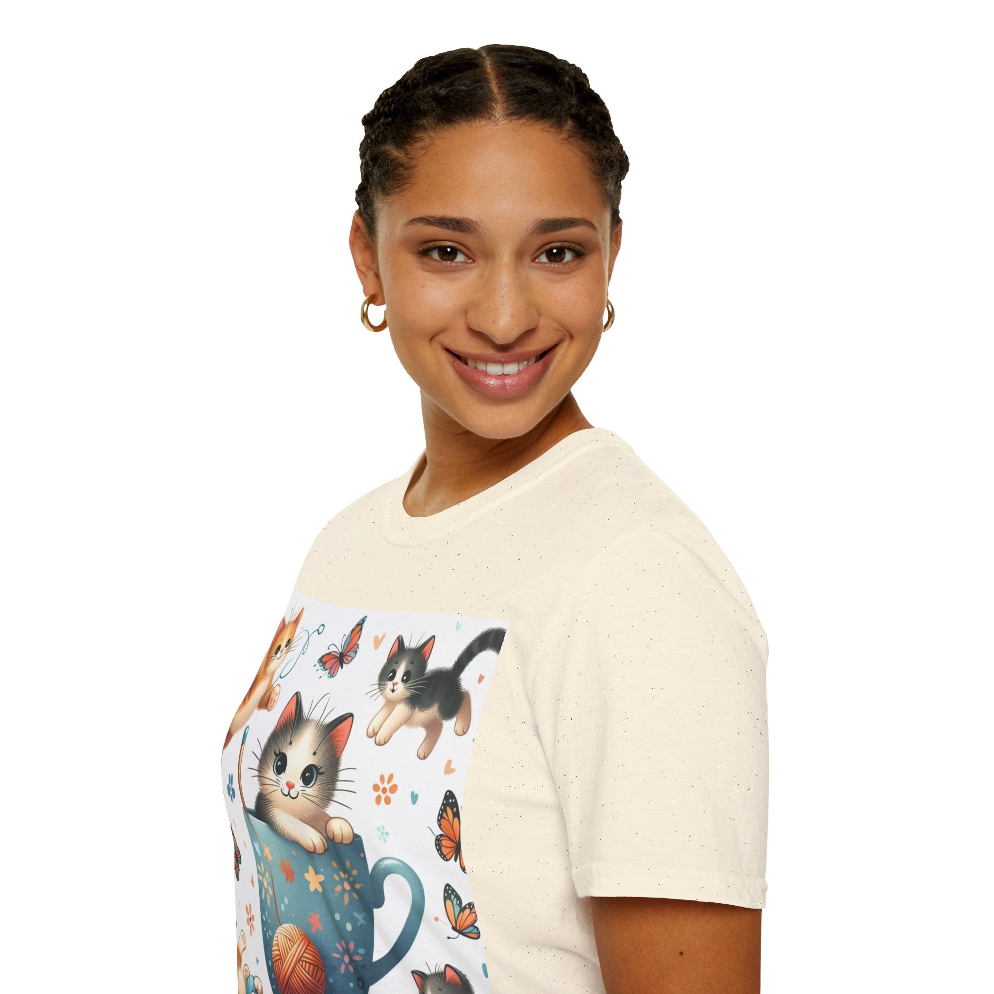 Purr-fect Comfort for Cat Lovers: Unisex Soft-Style T-Shirt