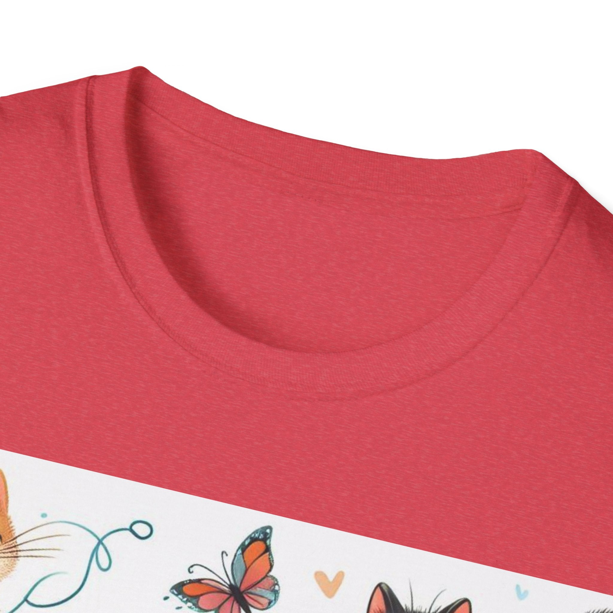 Purr-fect Comfort for Cat Lovers: Unisex Soft-Style T-Shirt