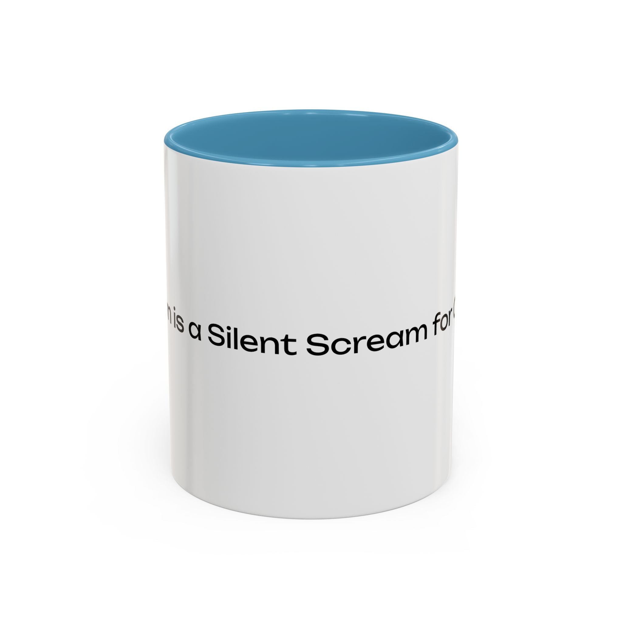 “Silent Screams Answered: The Ultimate Coffee Mug for Morning Rescues!” Accent Coffee Mug (11, 15oz)