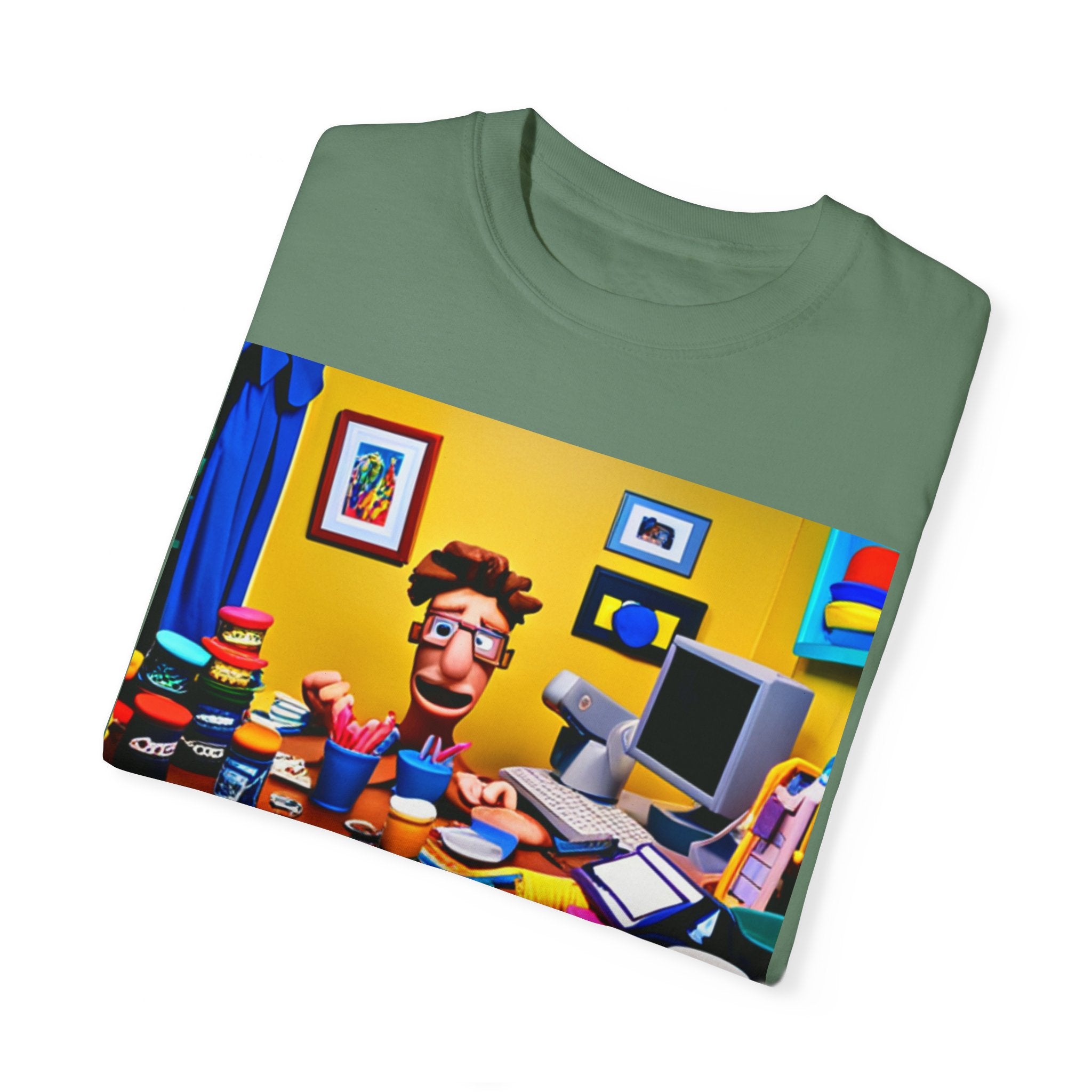 Unisex "Coffee: Because Adulting is Too Hard" Garment-Dyed T-shirt