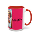 "I Am Beautiful" Accent Coffee Mug (11, 15oz)
