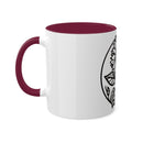 "White Sunflower" Colorful Mugs, 11oz