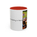 “Coffee: Because Adulting is Hard"  Accent Coffee Mug (11, 15oz)