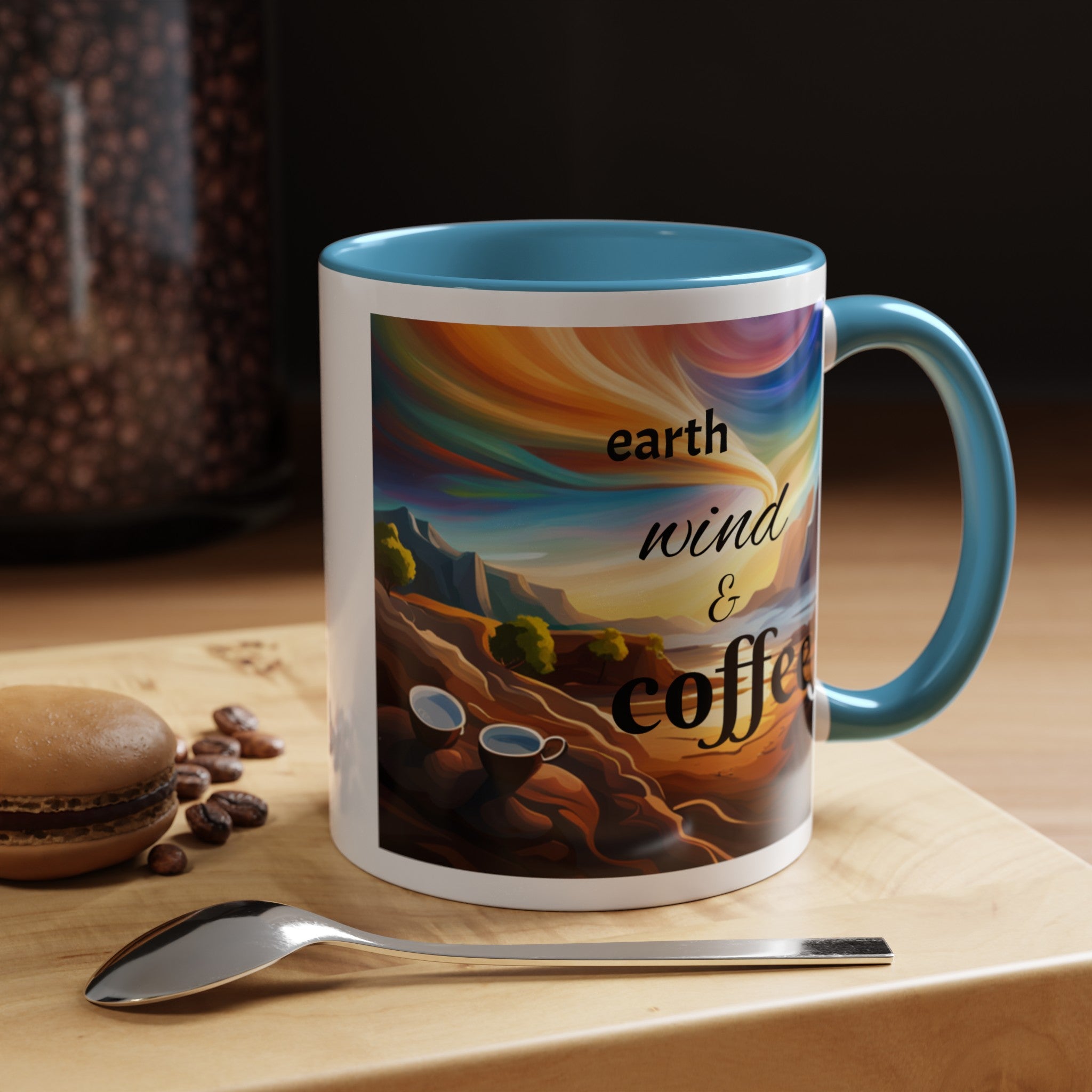 "Earth, Wind, and Fire" Accent Coffee Mug (11, 15oz)