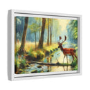 Michelangelo-Style Nature Matte Canvas, Framed (Multi-color)
