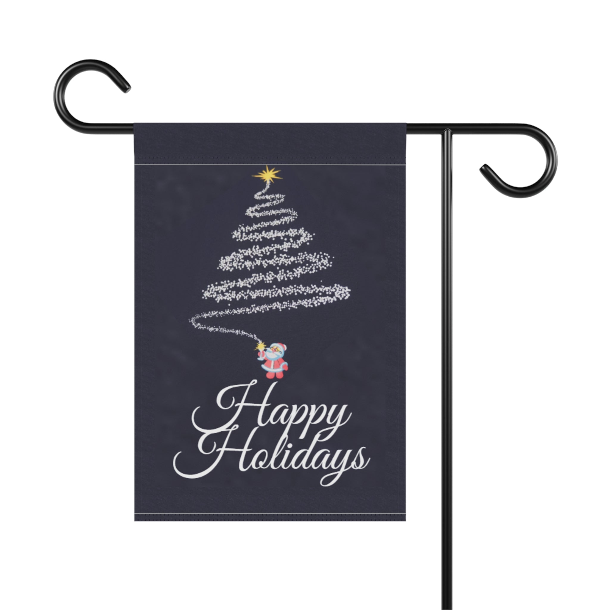 Fireworks Christmas Tree Pattern Garden & House Banner